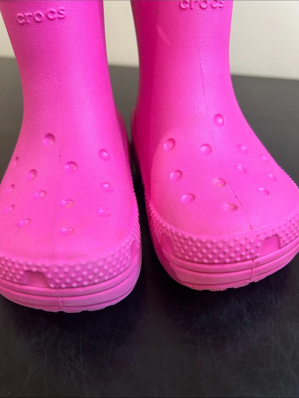 CROCS Kids Hot Pink Rain Boots 9